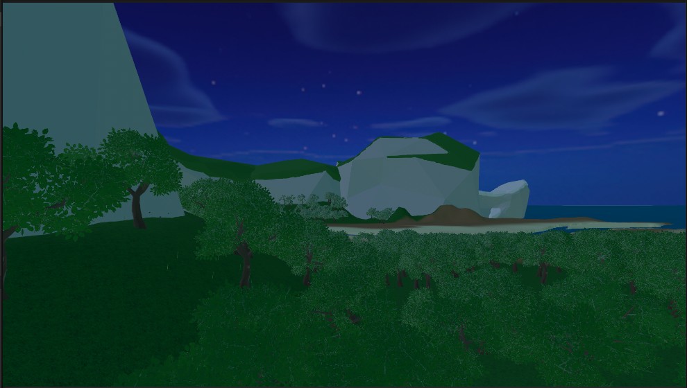 Night-time Coastline